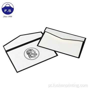 Envelope de presente de papel de papelão de alta qualidade personalizado
